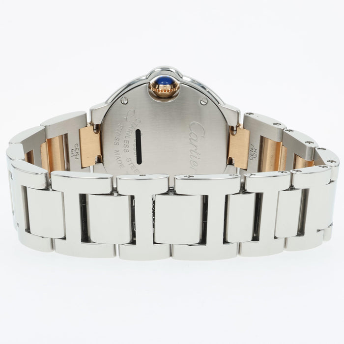 Cartier Ballon Bleu Small Yellow Gold & Stainless Steel 28MM W69007Z3 3009