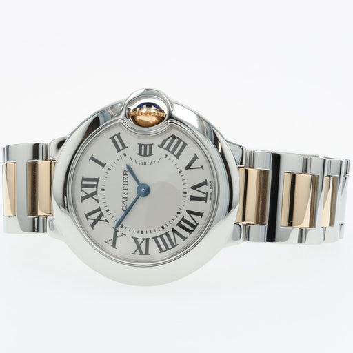 Cartier Ballon Bleu Small Yellow Gold & Stainless Steel 28MM W69007Z3 3009