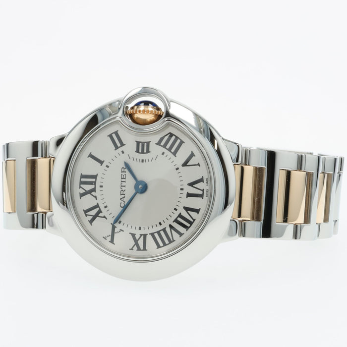 Cartier Ballon Bleu Small Yellow Gold & Stainless Steel 28MM W69007Z3 3009