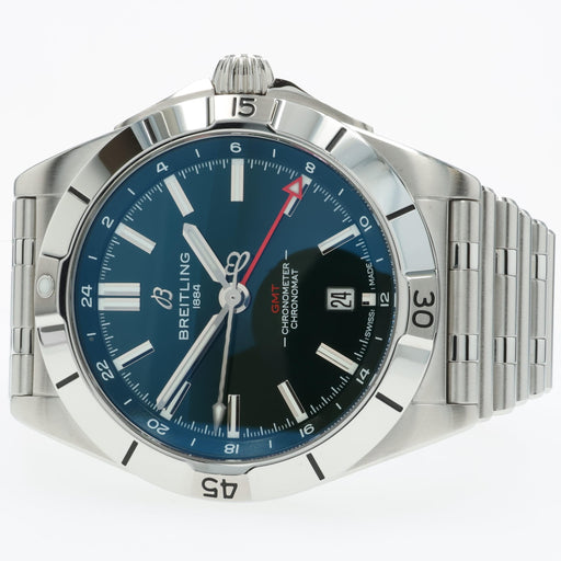 Breitling Chronomat 40mm GMT Automatic Green Dial Stainless Steel A32398