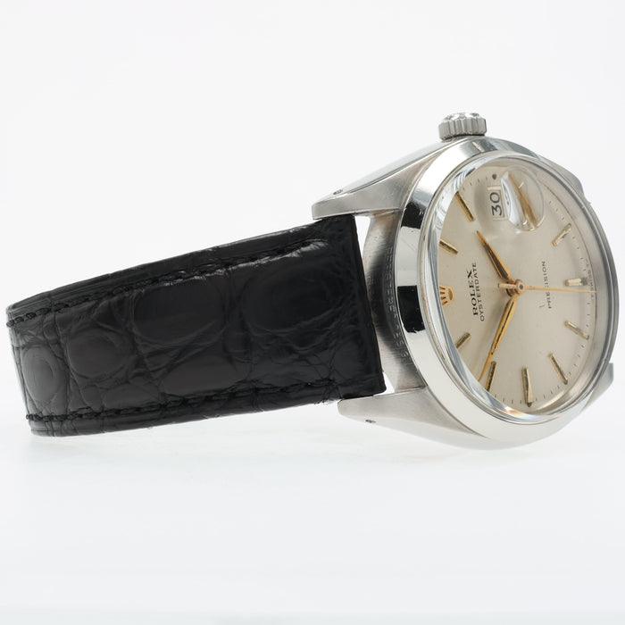 Rolex Oyster Perpetual Oysterdate Manual Wind Silver Dial Steel 6694