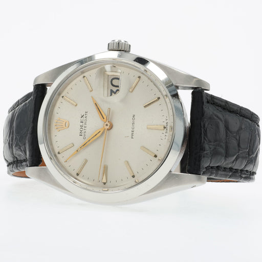 Rolex Oyster Perpetual Oysterdate Manual Wind Silver Dial Steel 6694