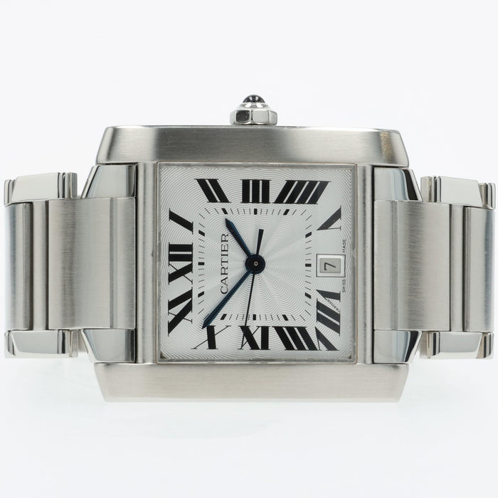 Cartier Tank Francaise Full Size Large Automatic Stainless Steel W51002Q3 2302