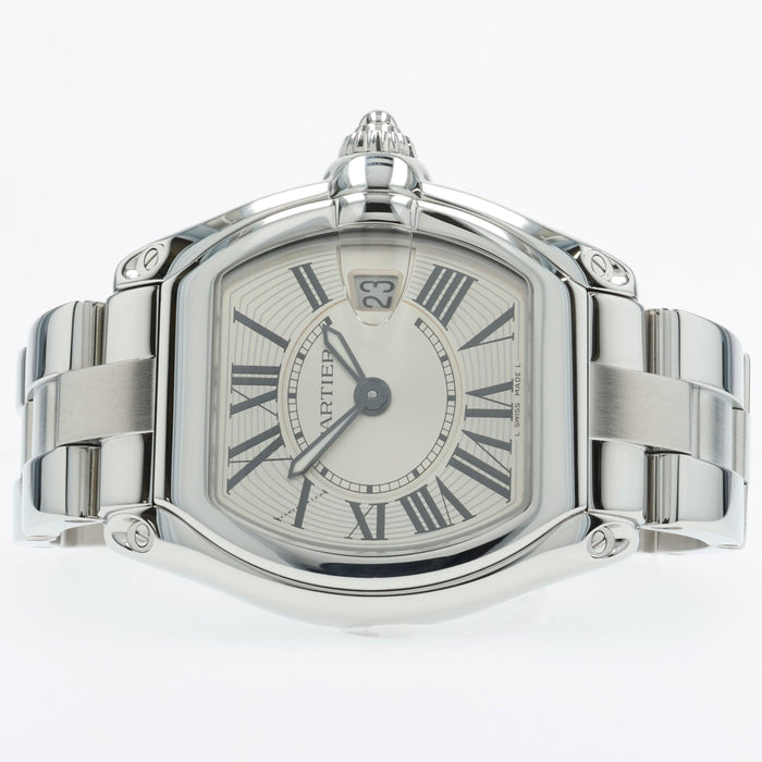 Cartier Roadster Ladies Silver Dial Stainless Steel Quartz W62016V3 2675