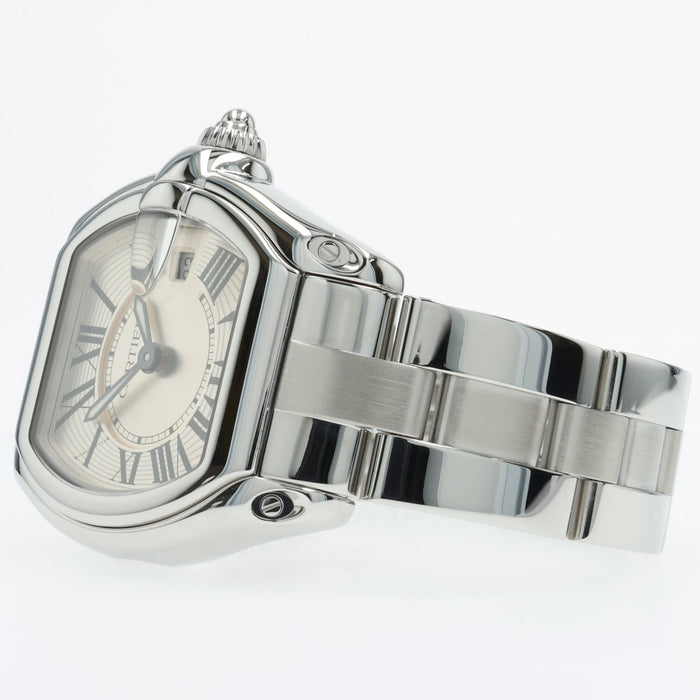 Cartier Roadster Ladies Silver Dial Stainless Steel Quartz W62016V3 2675