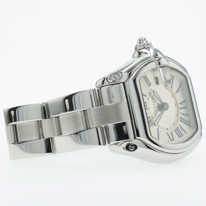 Cartier Roadster Ladies Silver Dial Stainless Steel Quartz W62016V3 2675
