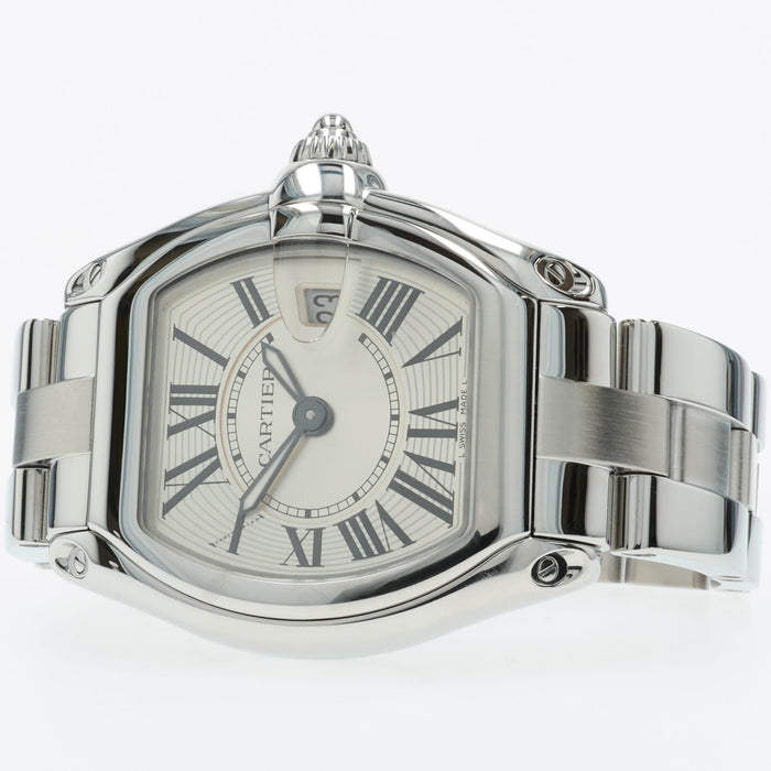 Cartier Roadster Ladies Silver Dial Stainless Steel Quartz W62016V3 2675