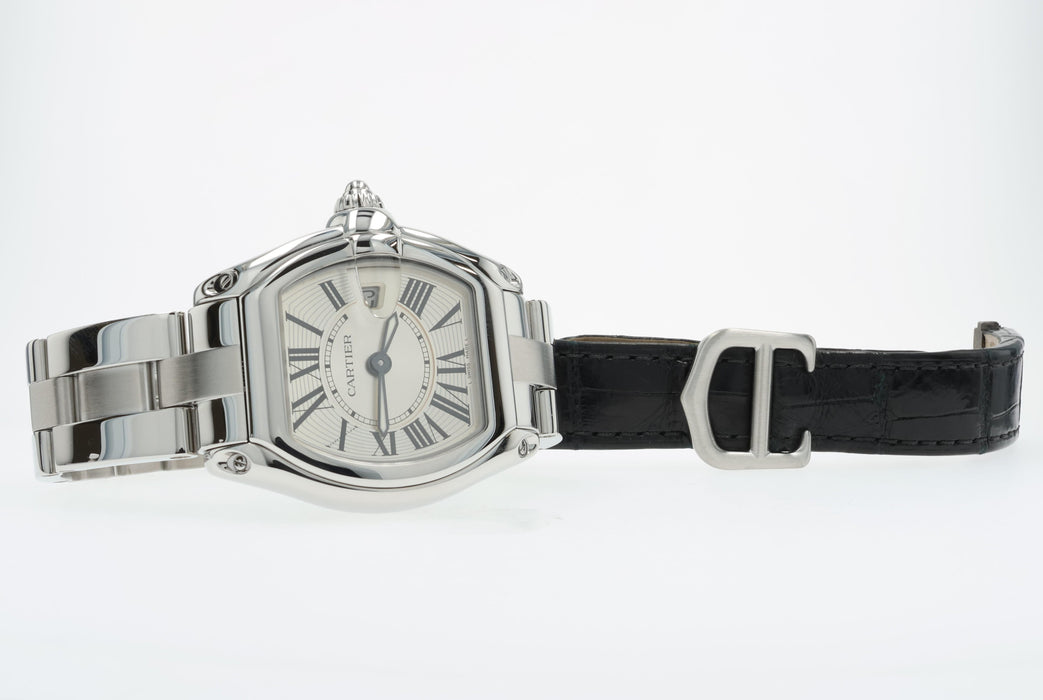 Cartier Roadster Ladies Silver Dial Stainless Steel Quartz W62016V3 2675
