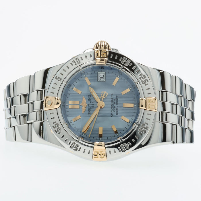 Breitling Starliner Ladies Quartz Mother of Pearl Dial 18kt Gold & Steel B71340