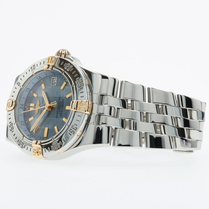 Breitling Starliner Ladies Quartz Mother of Pearl Dial 18kt Gold & Steel B71340