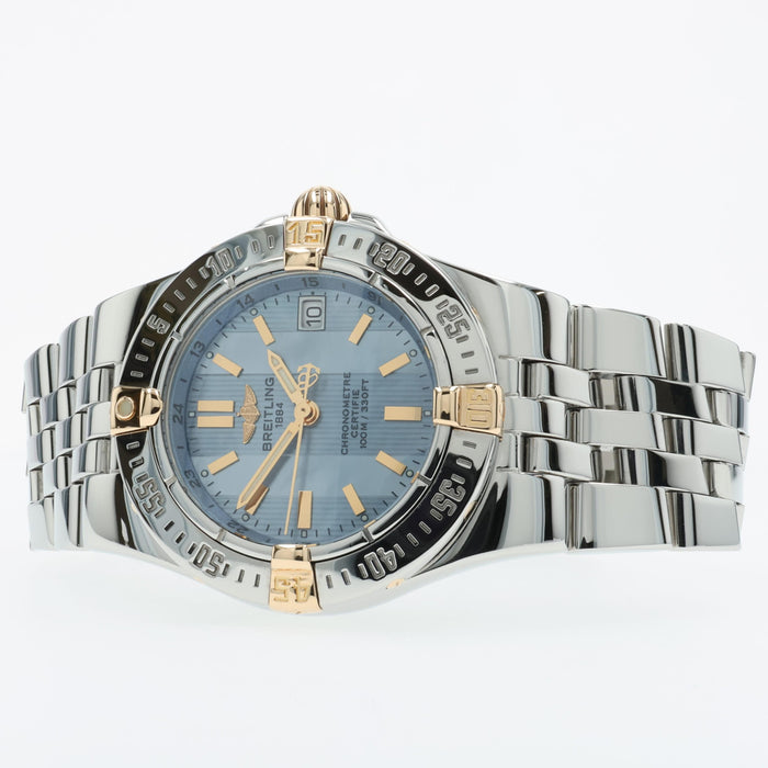 Breitling Starliner Ladies Quartz Mother of Pearl Dial 18kt Gold & Steel B71340