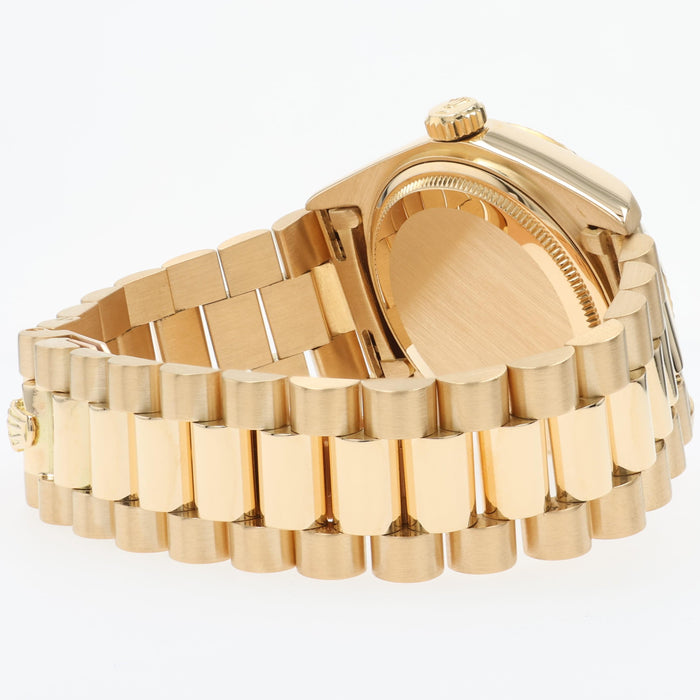 Rolex Day-Date 36mm President Solid 18kt Yellow Gold Factory Diamond Dial 18038