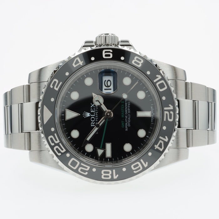 Rolex GMT Master II Black Dial Stainless Steel Automatic 40MM 116710LN