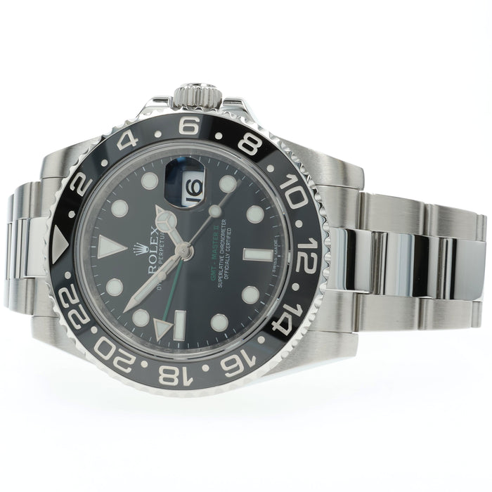 Rolex GMT Master II Black Dial Stainless Steel Automatic 40MM 116710LN