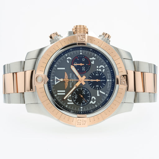 Breitling Avenger B01 Chronograph 45MM Grey Dial 18K Rose Gold & Steel UB0182