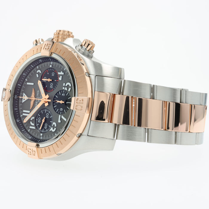 Breitling Avenger B01 Chronograph 45MM Grey Dial 18K Rose Gold & Steel UB0182