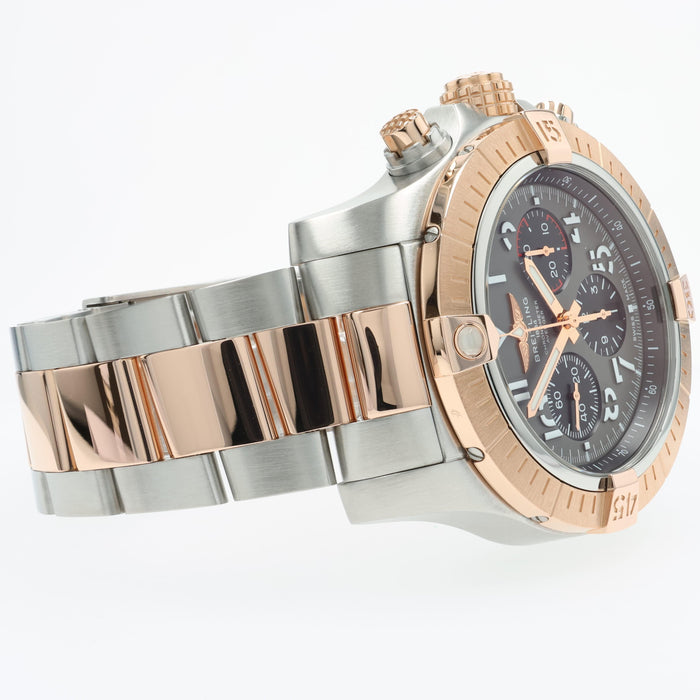 Breitling Avenger B01 Chronograph 45MM Grey Dial 18K Rose Gold & Steel UB0182