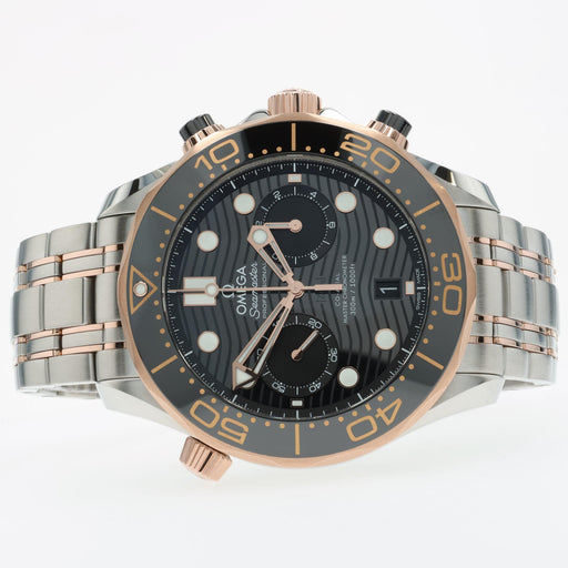 Omega Seamaster Chronograph Black Dial 44mm Automatic Steel 210.20.44.51.01.001
