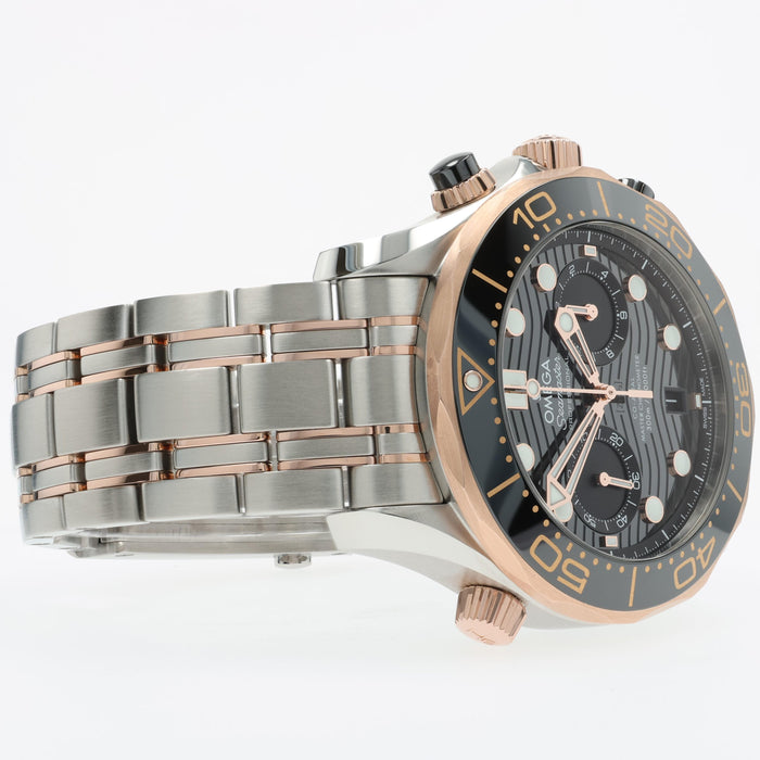 Omega Seamaster Chronograph Black Dial 44mm Automatic Steel 210.20.44.51.01.001