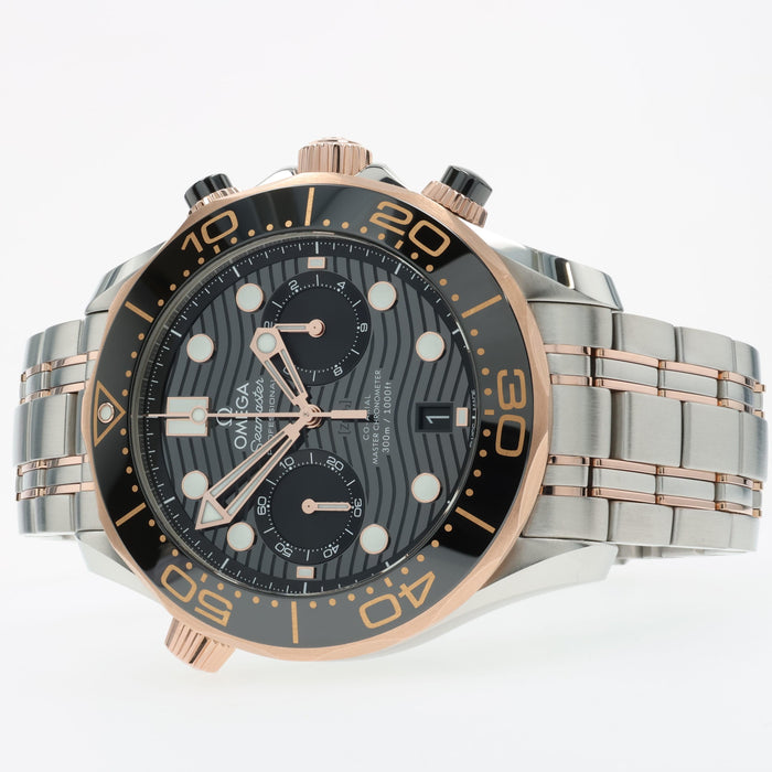 Omega Seamaster Chronograph Black Dial 44mm Automatic Steel 210.20.44.51.01.001