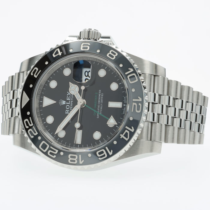 Rolex GMT-Master II "Bruce Wayne" Black Dial Jubilee Stainless Steel 126710GRNR