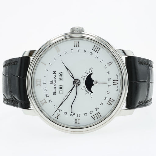 Blancpain Villeret Quantieme Complete Calendar Stainless Steel 6654-1127-55B