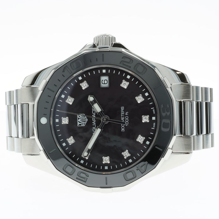 Tag Heuer Aquaracer Black Mother of Pearl Quartz Stainless Steel WAY131M