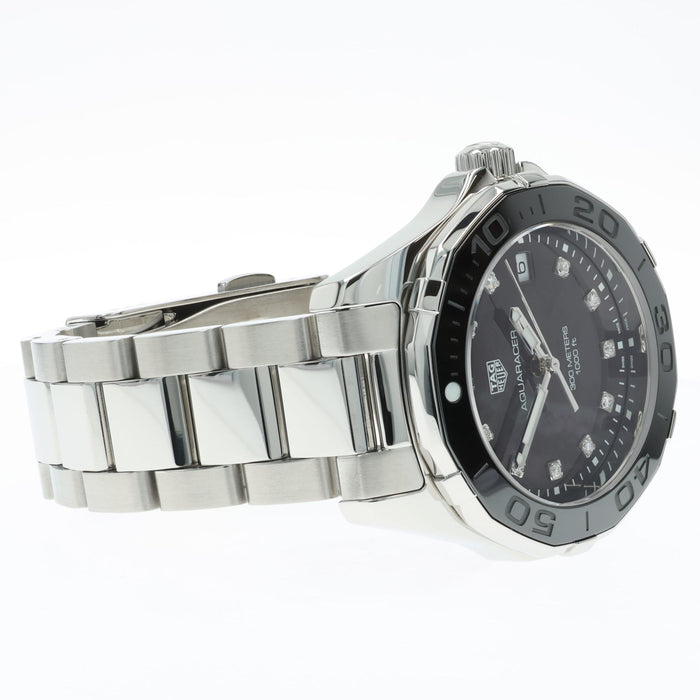 Tag Heuer Aquaracer Black Mother of Pearl Quartz Stainless Steel WAY131M