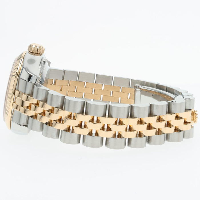 Rolex Datejust 26 Factory Diamond Champagne Dial 18K Yellow Gold & Steel 179173