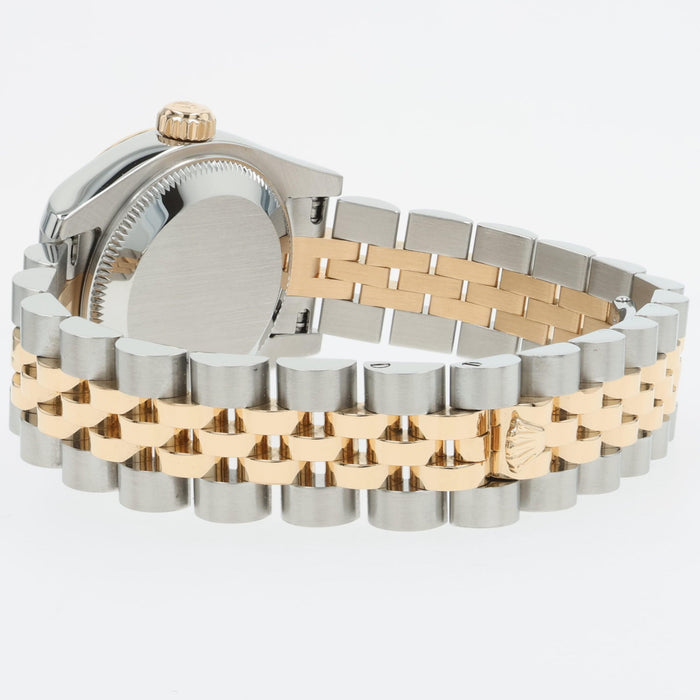 Rolex Datejust 26 Factory Diamond Champagne Dial 18K Yellow Gold & Steel 179173