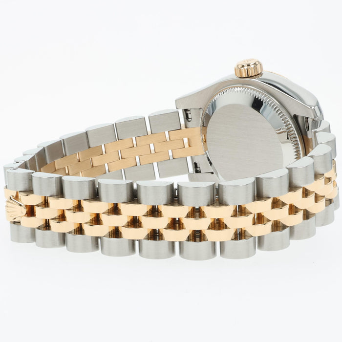 Rolex Datejust 26 Factory Diamond Champagne Dial 18K Yellow Gold & Steel 179173