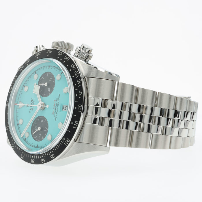 Tudor Black Bay Chronograph Flamingo Blue Dial Stainless Steel 79360N