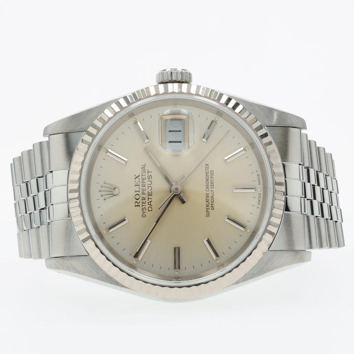 Rolex Datejust 36mm Automatic Silver Dial Jubilee Stainless Steel 16234