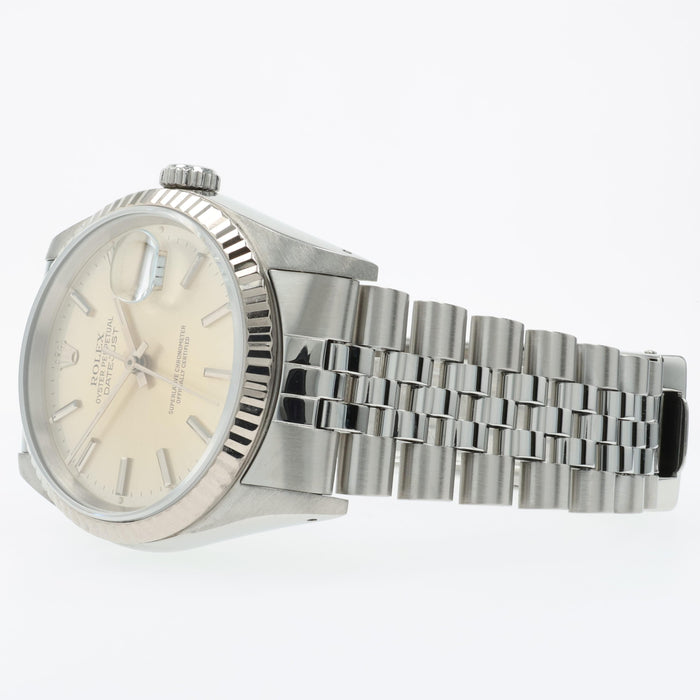 Rolex Datejust 36mm Automatic Silver Dial Jubilee Stainless Steel 16234