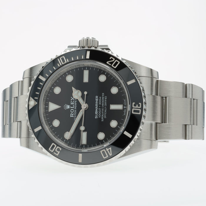 Rolex Submariner No Date Automatic Ceramic Black Dial Stainless Steel 124060