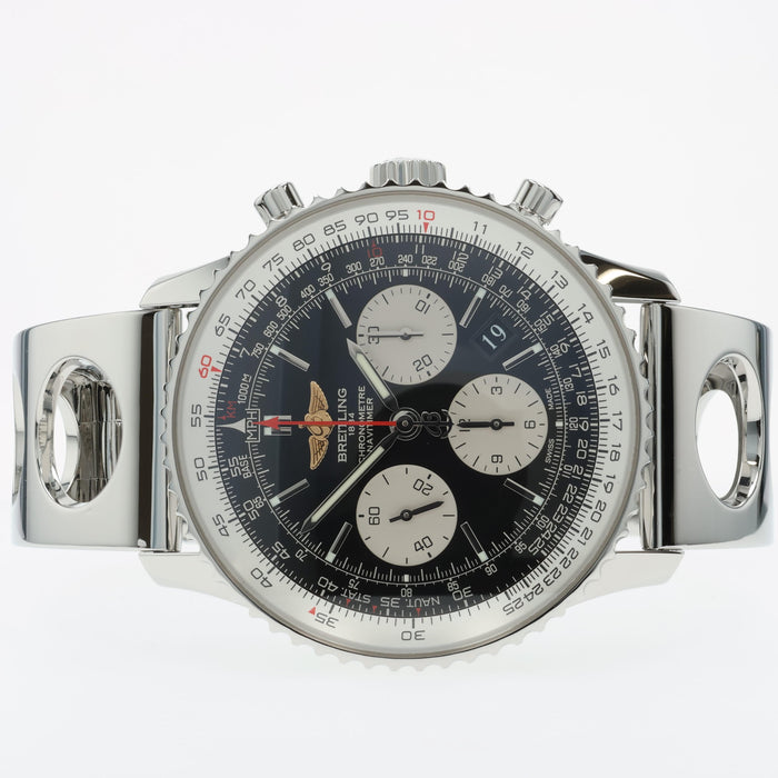 Breitling Navitimer Black Dial Chronograph Stainless Steel AB0120