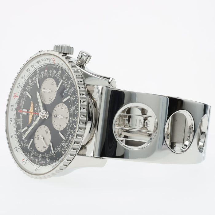 Breitling Navitimer Black Dial Chronograph Stainless Steel AB0120