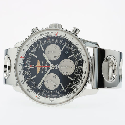 Breitling Navitimer Black Dial Chronograph Stainless Steel AB0120