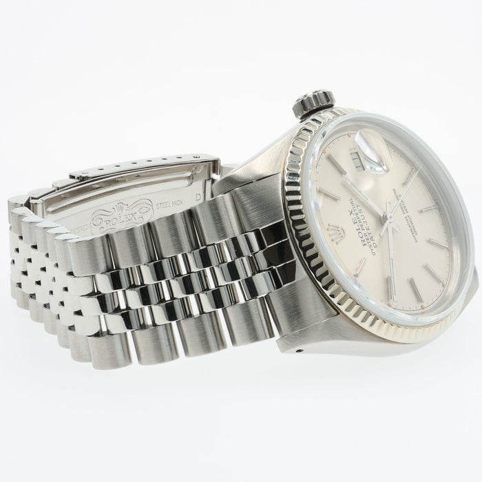 Rolex Datejust 36 Silver Stick Dial Stainless Steel Automatic 16014