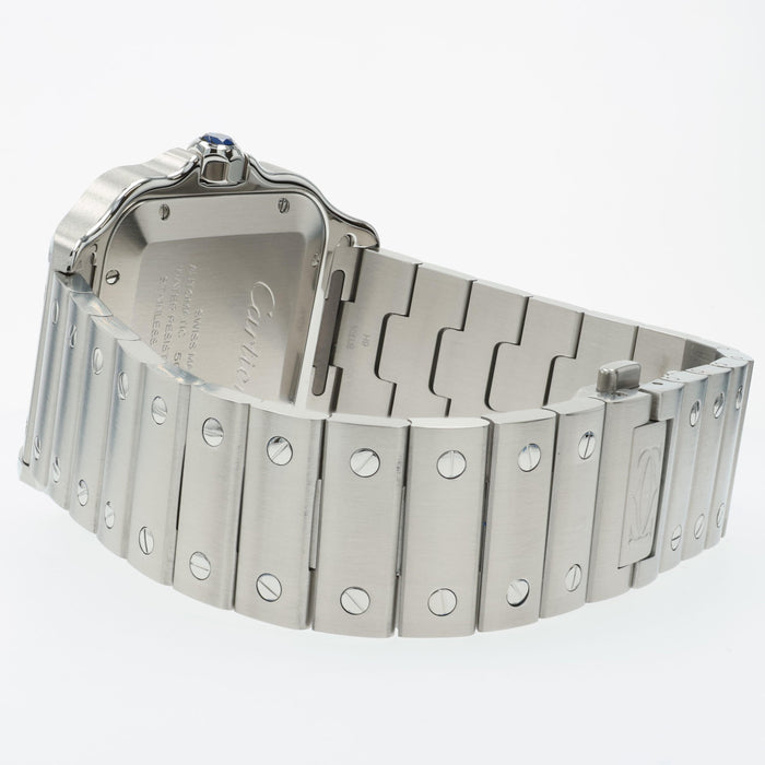 Cartier Santos Large Green Dial Stainless Steel WSSA0062 4072