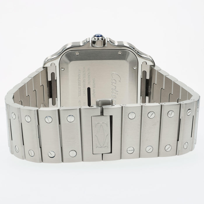 Cartier Santos Large Green Dial Stainless Steel WSSA0062 4072