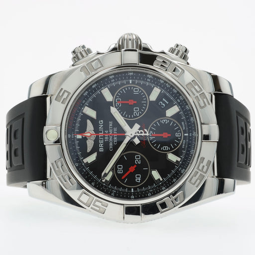 Breitling Chronomat 41 Black Dial Stainless Steel Chronograph Automatic AB0141