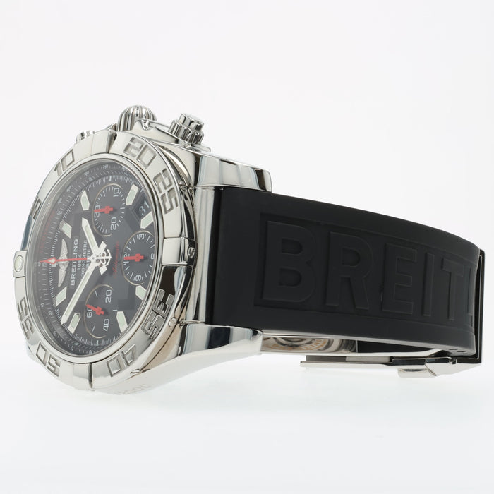Breitling Chronomat 41 Black Dial Stainless Steel Chronograph Automatic AB0141