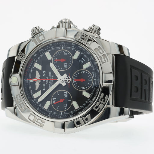 Breitling Chronomat 41 Black Dial Stainless Steel Chronograph Automatic AB0141