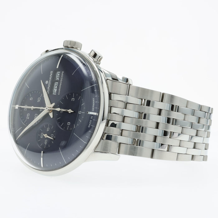 Junghans Meister Chronoscope Blue Dial Stainless Steel 027/4528.45