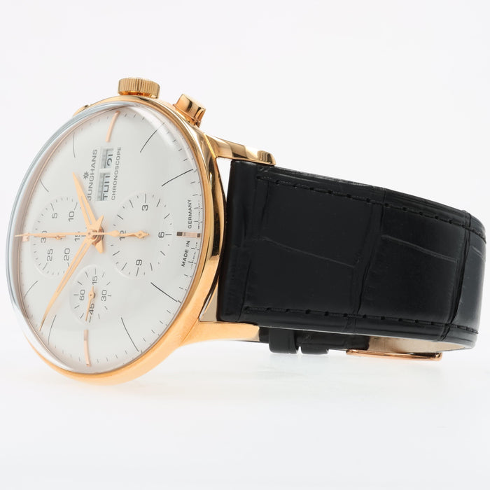Junghans Meister Chronoscope Silvered Dial Automatic Stainless Steel 027/7023.03