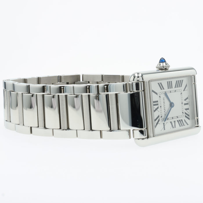 Cartier Tank Must Large Stainless Steel Quartz Silver Dial WSTA0122 4563