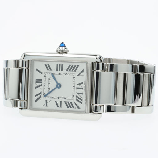Cartier Tank Must Large Stainless Steel Quartz Silver Dial WSTA0122 4563