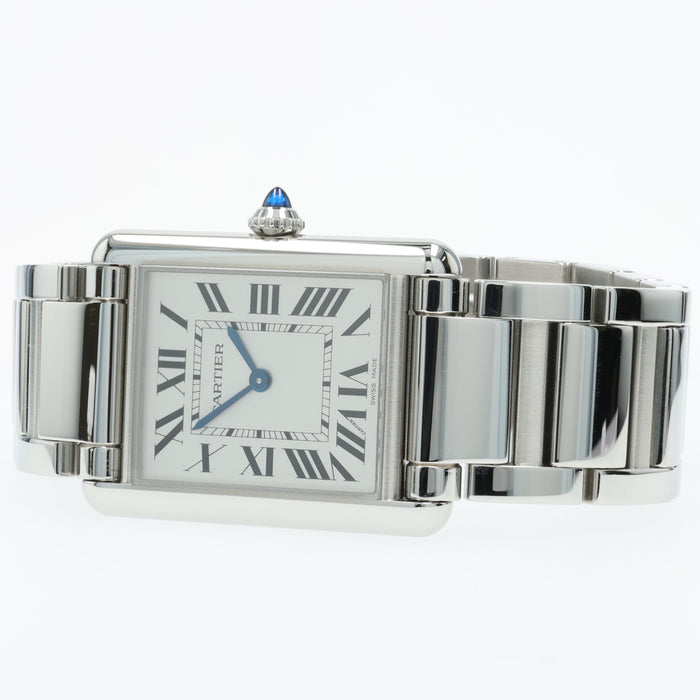 Cartier Tank Must Large Stainless Steel Quartz Silver Dial WSTA0122 4563