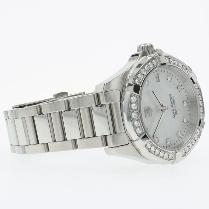Tag Heuer Aquaracer Ladies Factory Mother of Pearl Dial Stainless Steel WAY1314